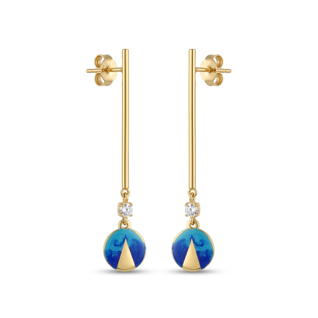 MOUNTAIN NIGHT DROP EARRINGS